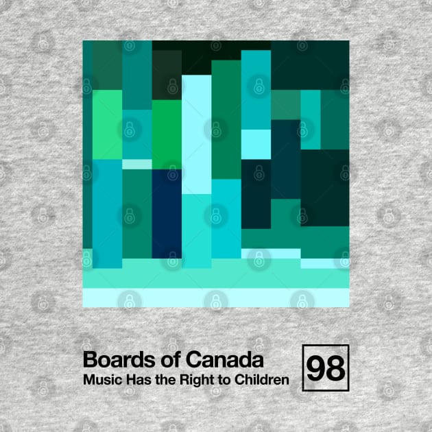 Music Has The Right To Children / Minimal Style Graphic Artwork Design by saudade